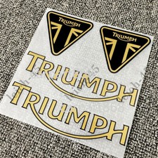 Gold Motorcycle Reflective Fuel Tank Emblem Decal for TRIUMPH Body Badge Sticker