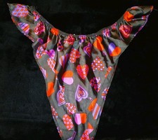 Vintage 90s Black Satin Red