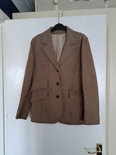 Brown Tweed Show Jacket Size 8-10 In Average Condtion