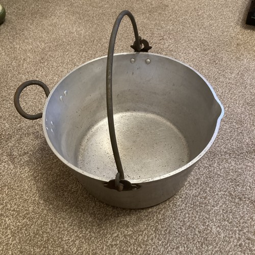 Vintage large aluminium jam - vintage,