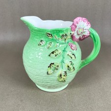 Shorter and Son Wild Rose Jug Staffordshire Pottery Hand-Painted