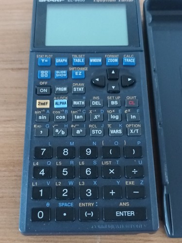 Sharp 9450 equation editor - el-9450,
