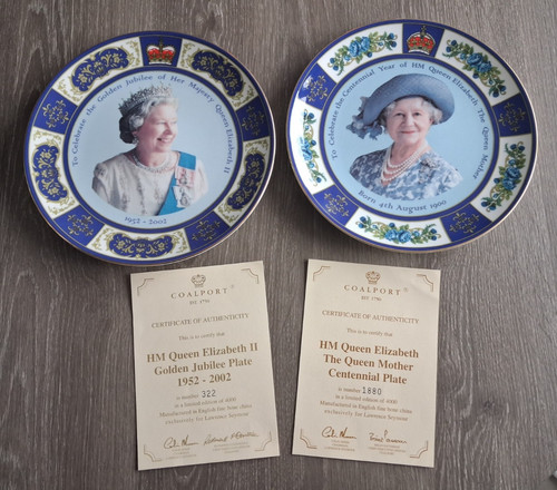 Coalport plates queen - plates,