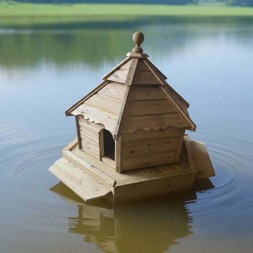 Large hexagonal floating duck - hexagonal,
