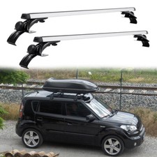 For KIA Soul Aluminum Bare Roof Rack Cross Bars Luggage Kayak Cargo Carriers