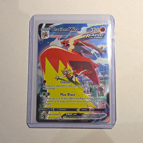 Blaziken vmax tg15 - blaziken, silver