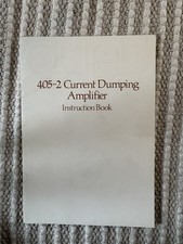 QUAD 405-2 Current Dumping