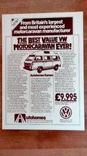 VW T25 / T3 Autohomes Kameo Camper Sales Brochure