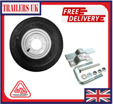 400 X 8" Wheel for Erde 122 and Daxara 127 Trailers with SPARE WHEEL CARRIER