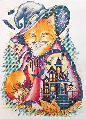 Halloween cat castle - halloween,