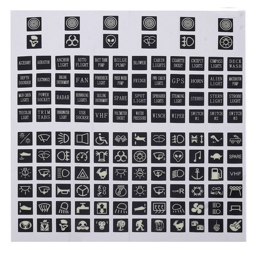 Rocker switch label sticker - switch,