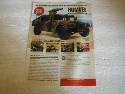 2003 humvee the - humvee, mint