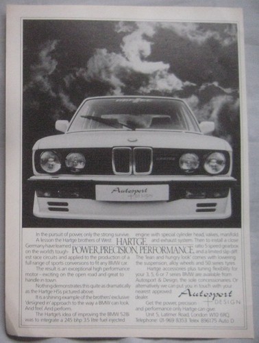 1984 bmw hartge - 1984, original
