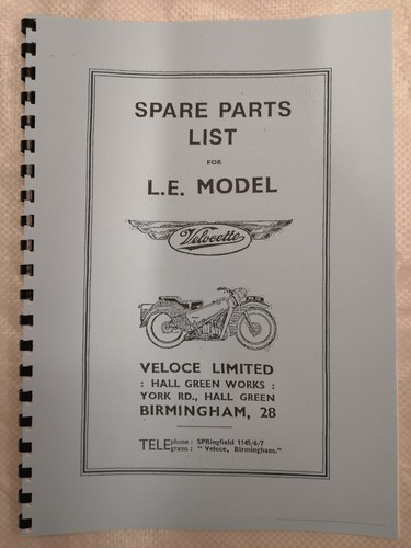 Velocette models 1959 - le,