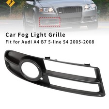 Front Right Side Bumper Grille Fog Light Grill For Audi A4 B7 S-Line S4 2005-08.