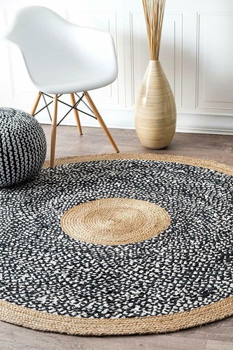 Round rug natural - round, jute