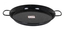 40cm Professional Spanish ENAMELED STEEL Paella Pan PANS Heavy Duty 