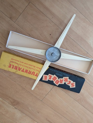 Scrabble vintage turntable - vintage,