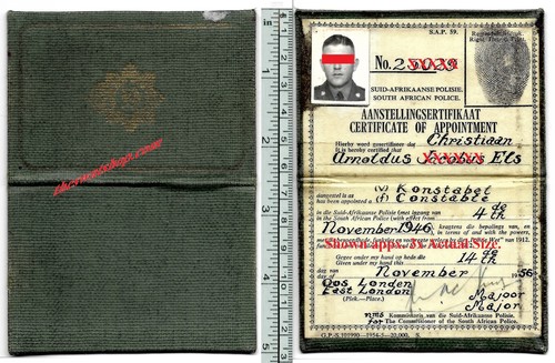 South africa police card - id,