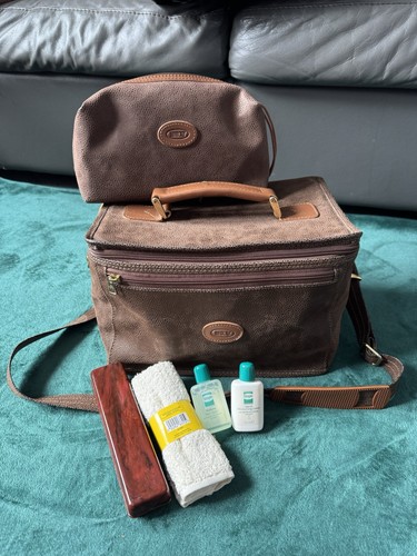 Vintage brown bric leather - brown,