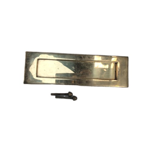 Vintage brass letterbox - vintage,