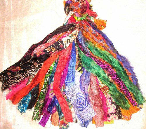 Recycled sari silk - , ribbon