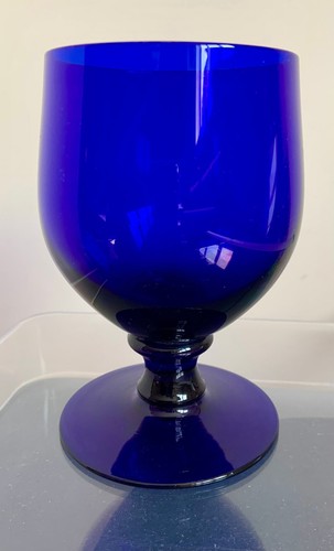 Vintage cobalt blue wine - vintage,