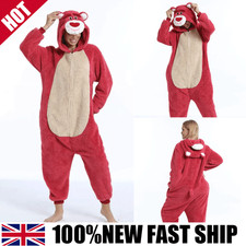 Toy Story 3-Lotso Strawberry Bear Cosplay Pajama Sleepwear Halloween Costume