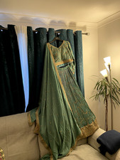 Green lehenga set with blouse