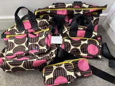 Orla Kiely Flower Azalea Radial Handbag, Rucksack, Axis Tote, 2 x Phone Cases