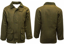 NEW MENS FARMER DERBY TWEED COAT SHOOTING HUNTING JACKET FISHING WATERPROOF WARM