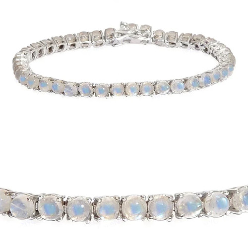 Moonstone tennis bracelet - moonstone,