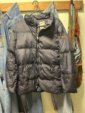 Vintage Napapijri Rainforest Down Jacket Dark Blue