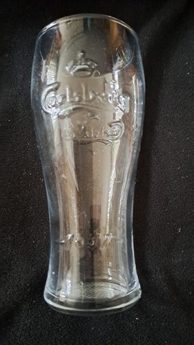 Carlsberg pint glass embossed - carlsberg:pint, glass,embossed
