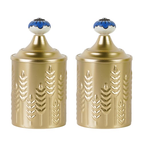 Gold kitchen canister set - set, of
