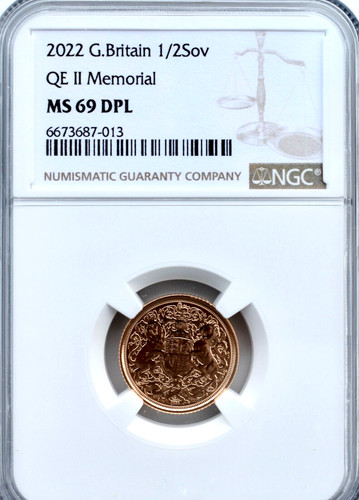 Gold half sovereign 2022 coin - gold,