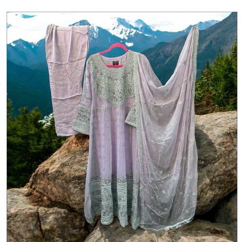 Pakistani chiffon maxi - chiffon,