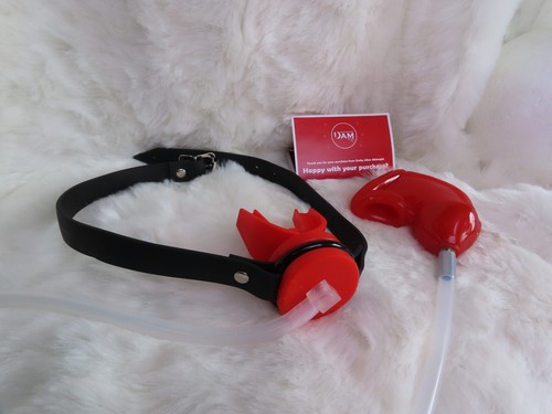 Chastity mouth gag rubber - to,