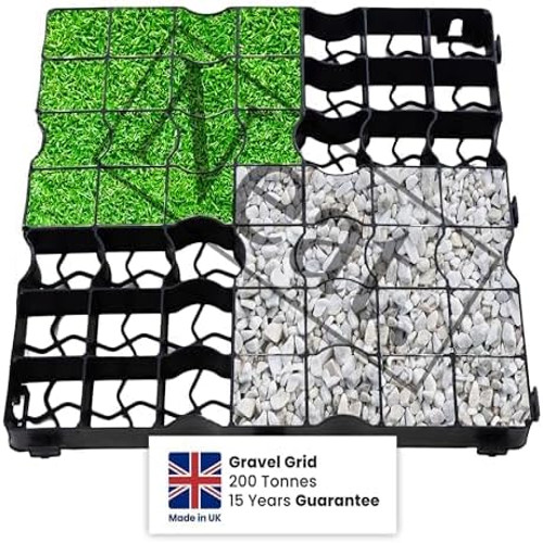 Gravel grass grid - x,