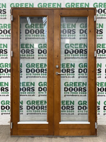 Wooden timber french doors - timber,