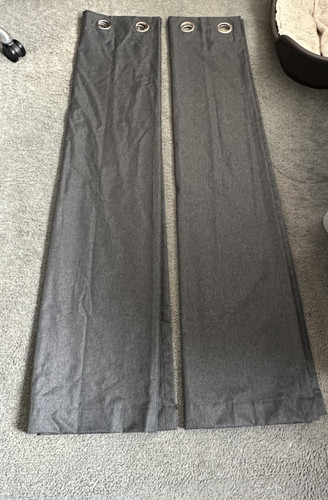 Dunelm grey eyelet blackout - dunelm,