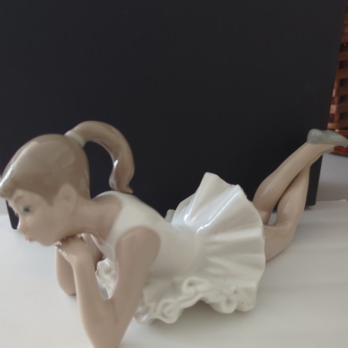 Porcelain figurine pensive - porcelain,