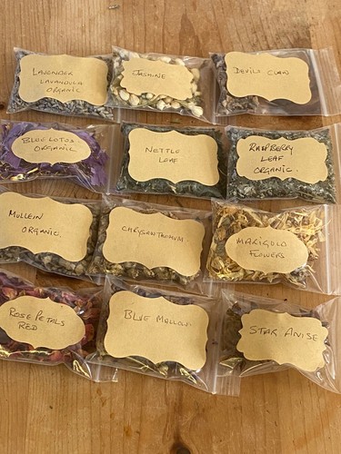 Dried herb flower - dried, samples