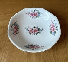 Vintage Maryleigh Pottery Staffordshire Floral Bowl 10.5 Inch Diameter