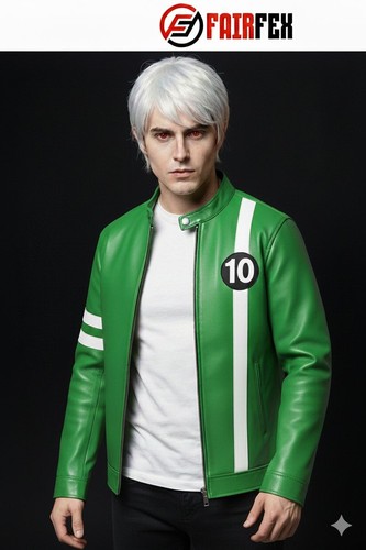 Ben jacket green leather - ben,
