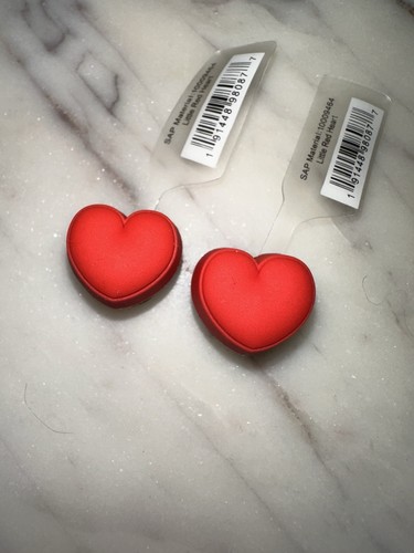 Little red heart - red,