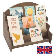 4-Tier Wooden Card Holder
