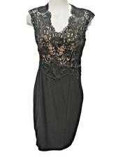 BNWT Frank Lyman Black Laced Dress Size 14