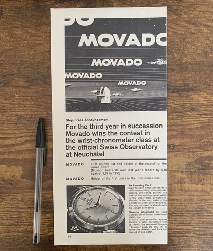 1959 movado kingmatic watch - kingmatic,