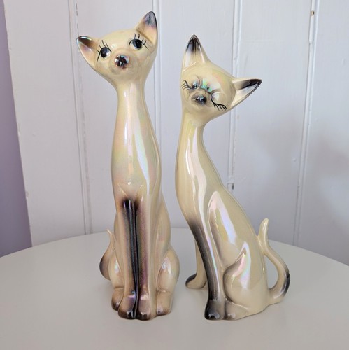 Vintage siamese cat figurines - vintage,